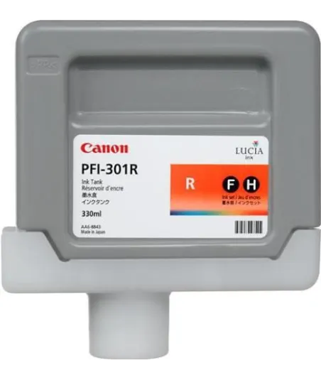 Cartouche d'encre CANON PFI-301R Rouge 330ml 
