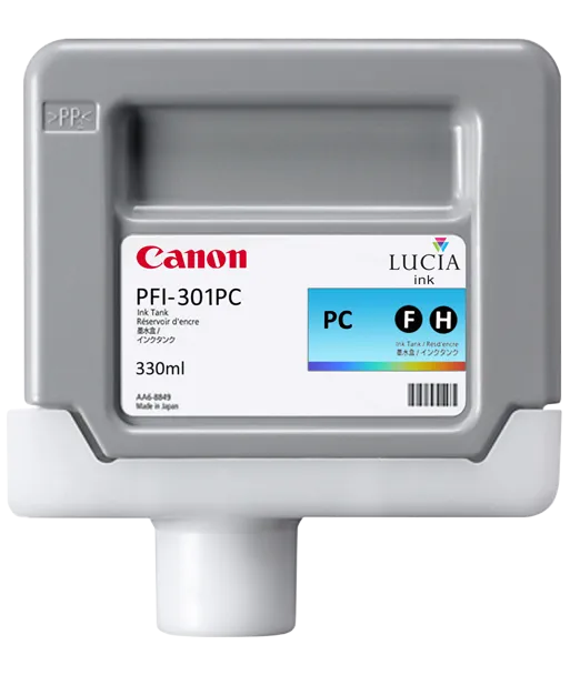 Cartouche d'encre CANON PFI-301PC Cyan photo  330ml