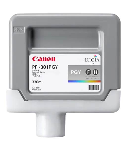 Cartouche d'encre CANON PFI-301PGY Gris photo 330 ml