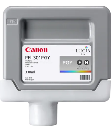 Cartouche d'encre CANON PFI-301PGY Gris photo 330 ml