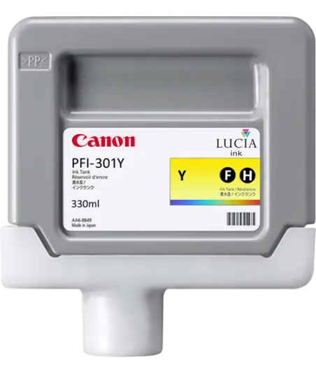 Cartouche d'encre CANON PFI-301Y Jaune 330 ml