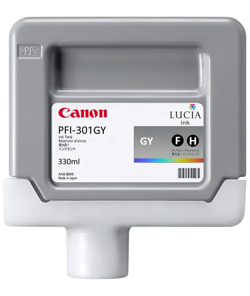 Cartouche d'encre CANON PFI-301GY Gris 330ml