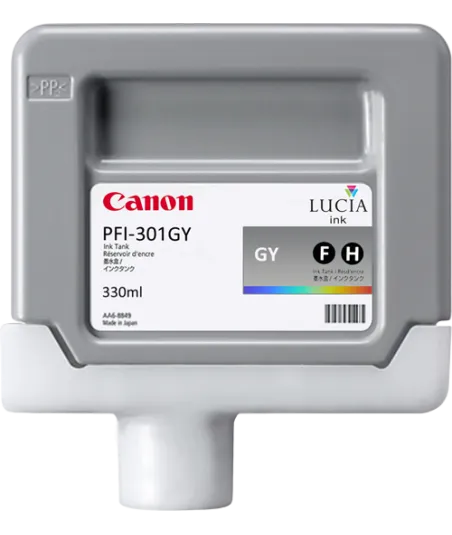 Cartouche d'encre CANON PFI-301GY Gris 330ml