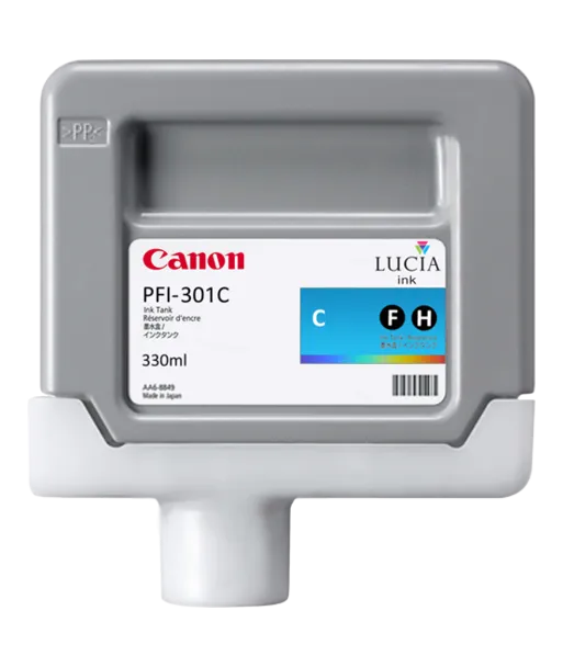 Cartouche d'encre CANON PFI-301C Cyan  330ml