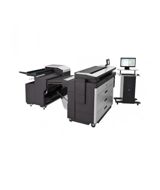 Plieuse en ligne HP F70 avec applicateur d'onglets