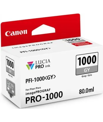 Cartouche d'encre Canon PFI-1000GY Gris 80 ml