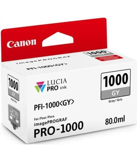 Cartouche d'encre Canon PFI-1000GY Gris 80 ml