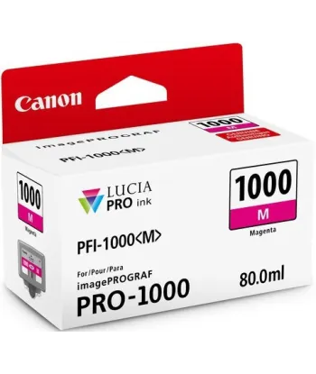Cartouche d'encre Canon PFI-1000M Magenta 80 ml