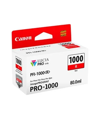 Cartouche d'encre Canon PFI-1000R Rouge 80 ml