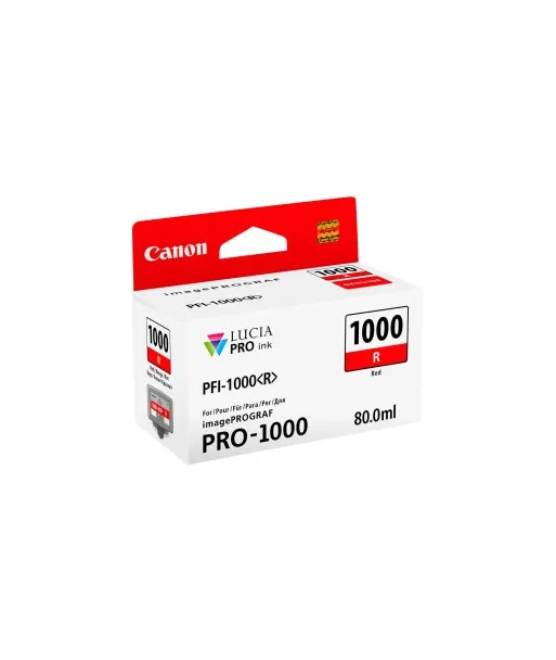 Cartouche d'encre Canon PFI-1000R Rouge 80 ml