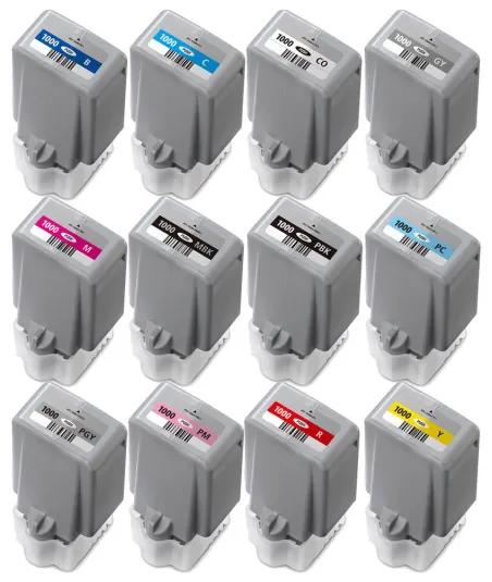 Pack Cartouches d'encre CANON IPF PRO 1000-80 ml