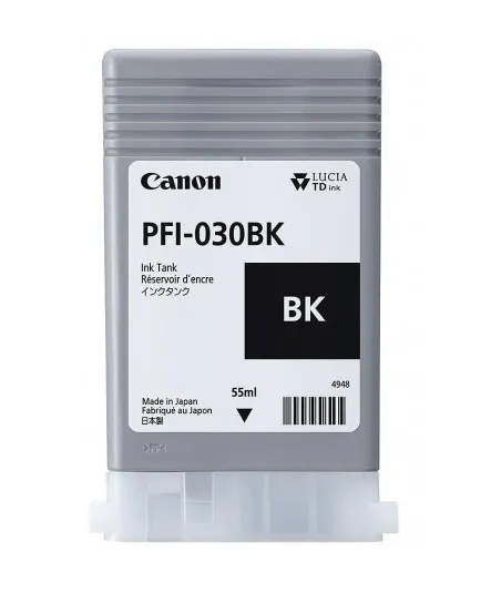 Cartouche d'encre Canon PFI-030BK - Noir Photo - 55 ml