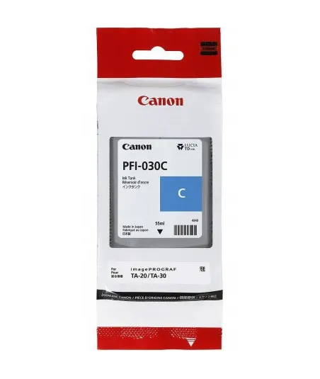 Cartouche d'encre Canon PFI-030C - Cyan - 55 ml