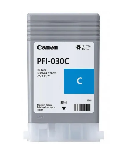Cartouche d'encre Canon PFI-030C - Cyan - 55 ml