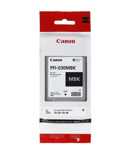 Cartouche d'encre Canon PFI-030MBK - Noir Mat - 55 ml
