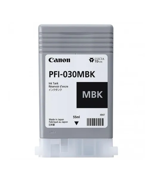 Cartouche d'encre Canon PFI-030MBK - Noir Mat - 55 ml