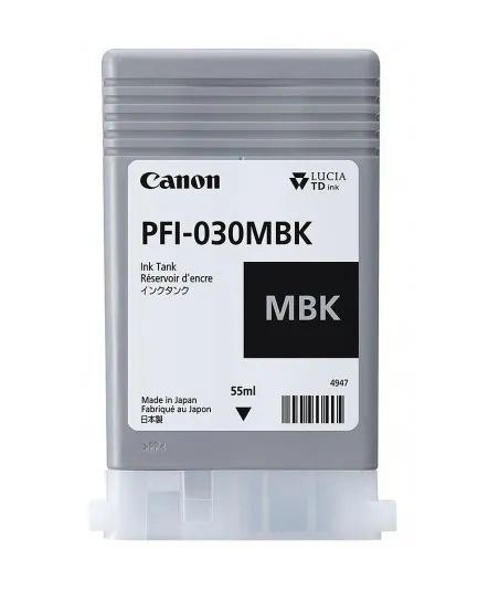 Cartouche d'encre Canon PFI-030MBK - Noir Mat - 55 ml