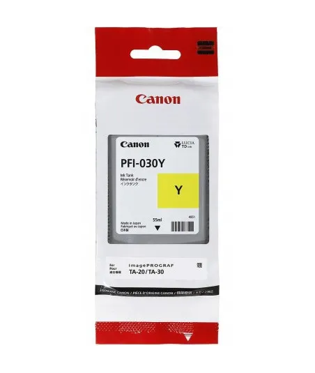 Cartouche d'encre Canon PFI-030Y - Jaune - 55 ml