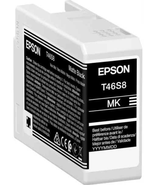 Cartouche d'encre EPSON Noir Mate T46S8 25 ml