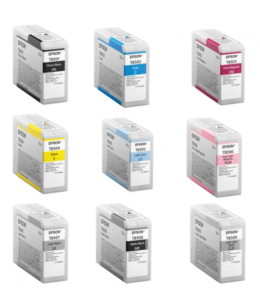 Pack Cartouches d'encre EPSON SureColor SC-P800 80 ml