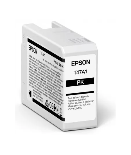 Cartouche d'encre EPSON Noir Photo T47A1 50 ml