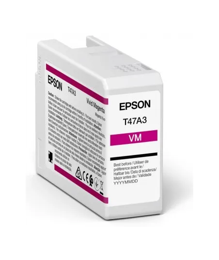Cartouche d'encre EPSON Magenta vif  T47A3 50 ml