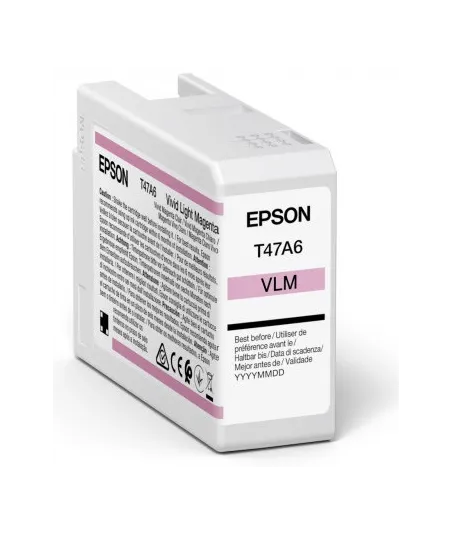 Cartouche d'encre EPSON Magenta clair vif  T47A6 50 ml