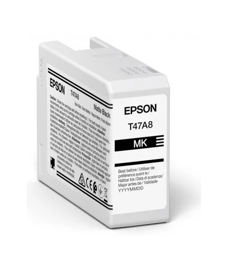 Cartouche d'encre EPSON Noir Mate T47A8 50 ml