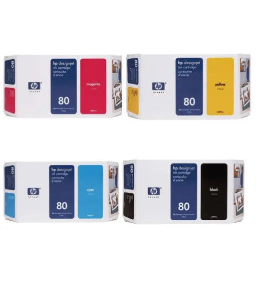 Pack Cartouche d'encre HP 80 - 350ml