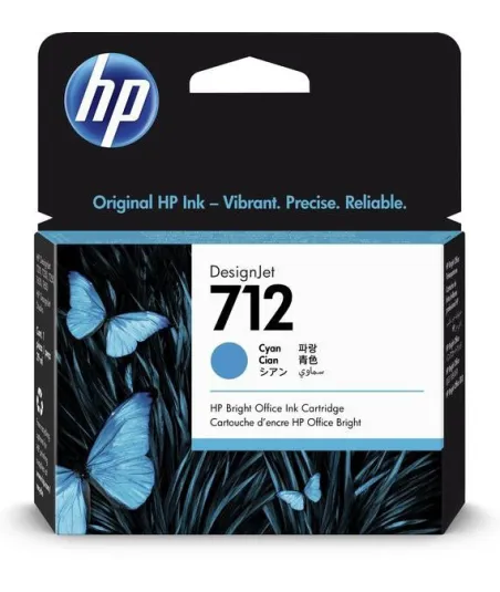 Cartouche d'encre DesignJet HP 712, cyan, 29 ml