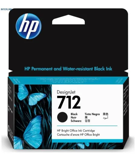 Cartouche d'encre DesignJet HP 712, noir, 80 ml