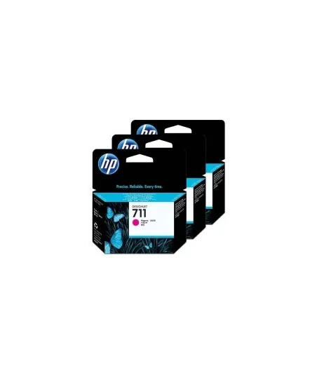 Pack x 3 Cartouche d'encre Magenta HP711 29ml