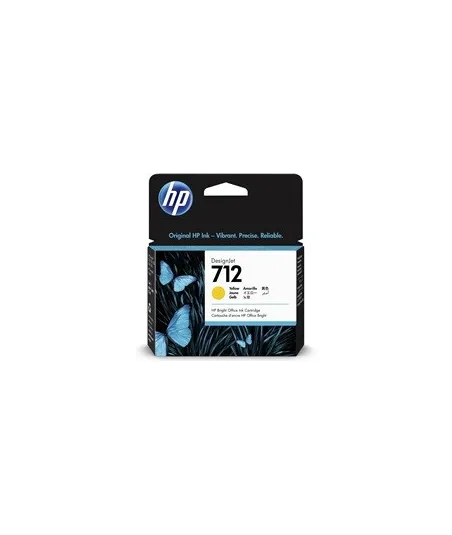 Cartouche d'encre DesignJet HP 712, jaune, 29 ml