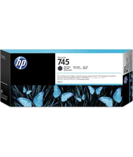 Cartouche d'encre Noir Mat HP 745 300ML