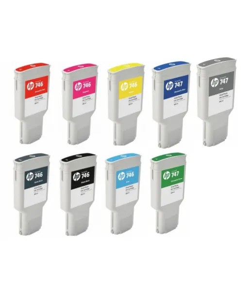 Pack Cartouche d'encre HP 746 - 747 300 ml