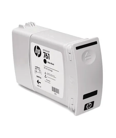 Cartouche d'encre Noire Mate HP 761, 300Ml