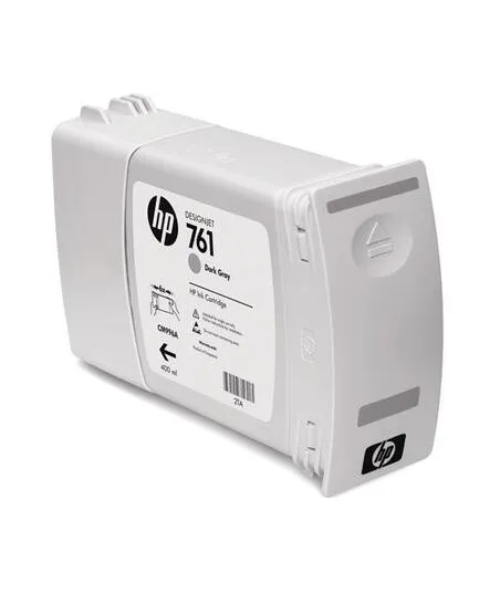 Cartouche d'encre Gris Foncé HP 761, 400Ml
