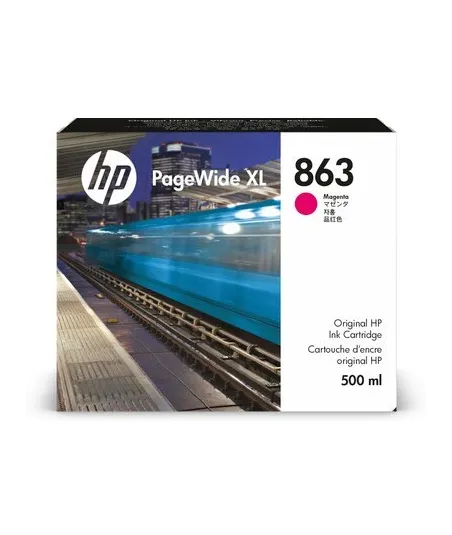 Cartouche d'encre HP 863 Magenta 500 ml