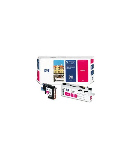 Tête d'impression magenta et dispositif de nettoyage HP 90