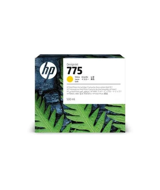 Cartouche d'encre HP 775 Jaune 500 ml