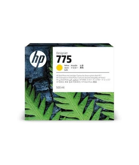 Cartouche d'encre HP 775 Jaune 500 ml