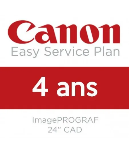 Extension de garantie CANON 4 ans - 24 pouces CAD