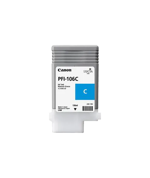 Cartouche d'encre CANON Cyan PFI-106 C 130Ml