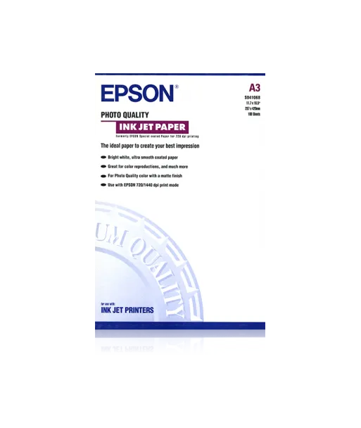 Papier couché Epson qualité Photo 102 g/m² A3 C13S041068