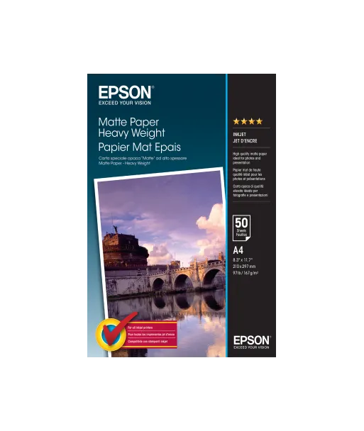 Papier Photo Epson Mat Epais 167 g/m² A4