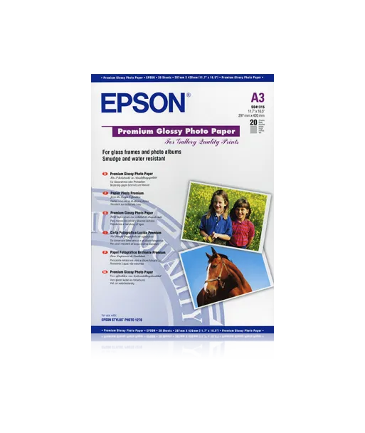 Papier Photo Epson Glacé Brillant 255 g/m² A3 C13S041315