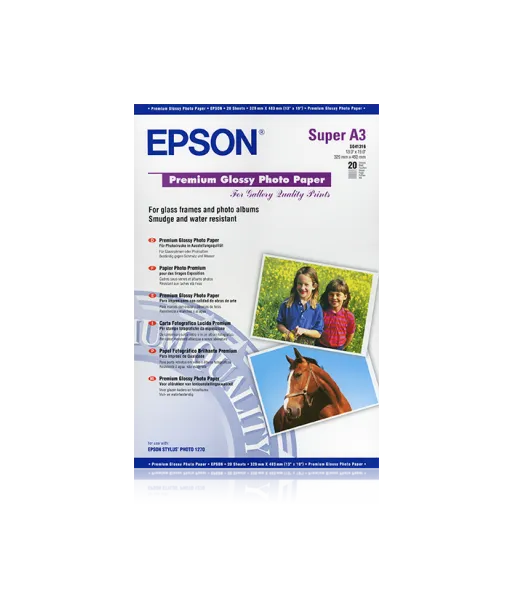 Papier Photo Epson Glacé Brillant 255 g/m² A3+ C13S041316