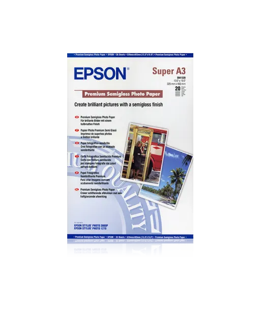 Papier Photo Epson Semi Glacé 251 g/m² A3+ C13S041328