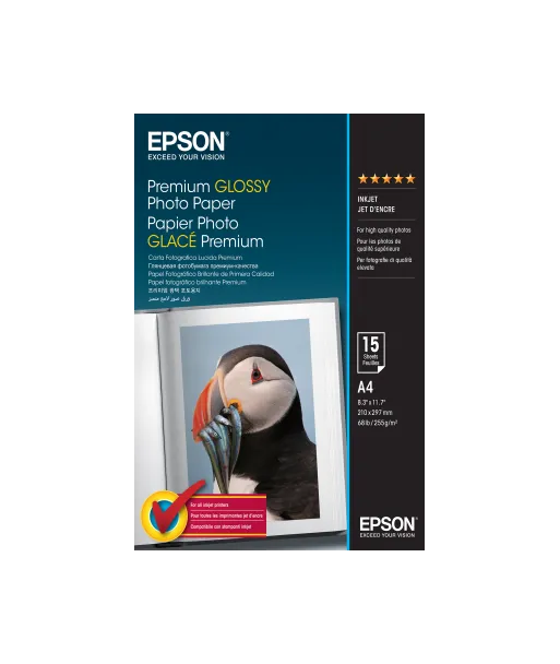 Papier Photo Epson Brillant 255 g/m² A4 C13S042155