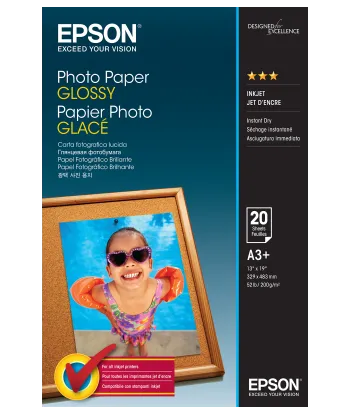 Papier Photo Epson Brillant 255 g/m² A3+ C13S042535
